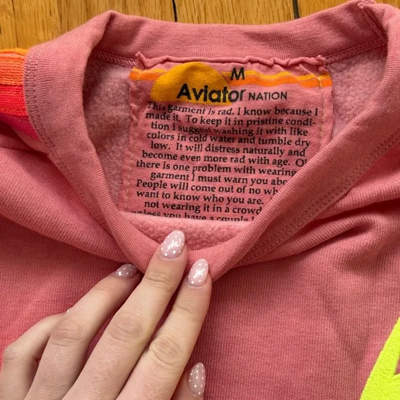 Cropped Aviator Nation Crew - Picture 4 of 5